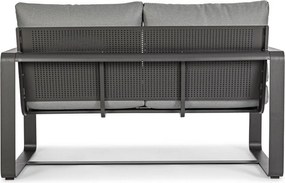 Сив алуминиев градински диван Merrigan – Bizzotto