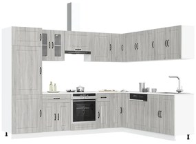 3314977 vidaXL Комплект кухненски шкафове от 14 части Kalmar, инженерно дърво
