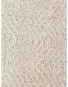 Ръчно изработен килим със смес от вълна в цвят слонова кост 160x230 cm Majoli – Elle Decoration