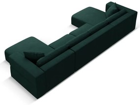 Зелен ъглов U-образен диван Esther – Milo Casa