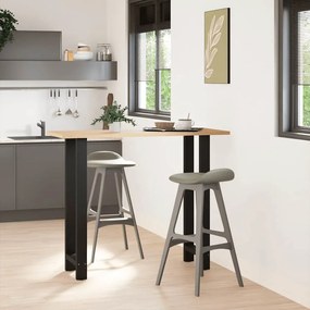 4013352 vidaXL Крака за бар маса, черни, 2 бр., 50 x (110-111) см, стомана