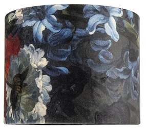 Кадифена абажура с флорален дизайн 18/18/14 Златен интериор