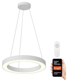 Immax NEO 07091L - LED Димируем висящ полилей PASTEL LED/52W/230V 60 см бял