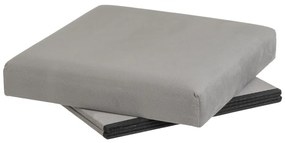 Светлосива кадифена табуретка Estela – Casa Selección