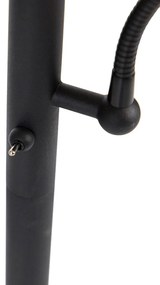 Интелигентна подова лампа черна със злато с Wi-Fi A60 и E14 - Retro