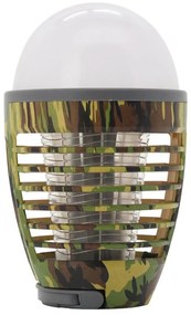 LED преносима акумулаторна лампа с UV капан за насекоми, 2W, IPX4, камуфлаж
