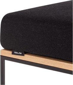 Черен тапициран стол Feo – noo.ma