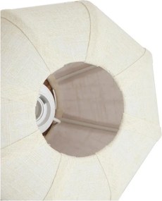 Кремава метална настолна лампа с текстилен абажур (височина 23,5 cm) Kyzo – Light &amp; Living