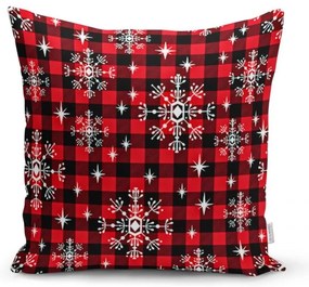 Комплект от 4 коледни калъфки за възглавници и покривка за маса Christmas Tartan - Minimalist Cushion Covers