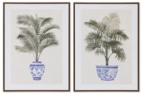 Картина Home ESPRIT Палми Колониален 60 x 4 x 80 cm (2 броя)