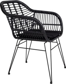 Комплект от 2 фотьойла от ратан за открито с възглавница Trieste - House Nordic