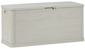 Светлосива пластмасова градинска кутия за съхранение Woodys – Toomax