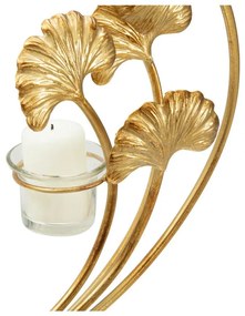Железен свещник в златист цвят Iris - Mauro Ferretti