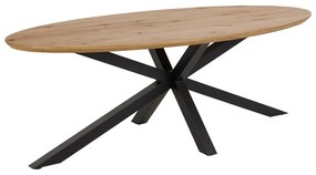 Трапезна маса с дъбов плот 100x220 cm Heaven – Actona