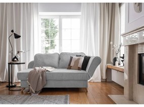 Светлосив шезлонг от рипсено кадифе (десен ъгъл) Chic Charlotte – Miuform