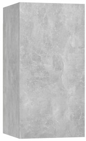 803334 vidaXL ТВ шкаф, бетонно сив, 30,5x30x60 см, инженерно дърво