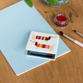 Козметично увеличително огледало 7x7 cm Sausage Dog – Rex London