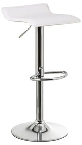 Бели тапицирани бар столове в комплект с регулируема височина 2 бр. (височина на седалката 63 cm) – Casa Selección