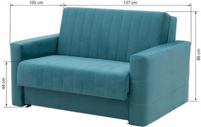 Диван-легло Шезлонг-Сиво