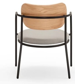 Сив трапезен стол в дъбов декор Eclipse - Teulat