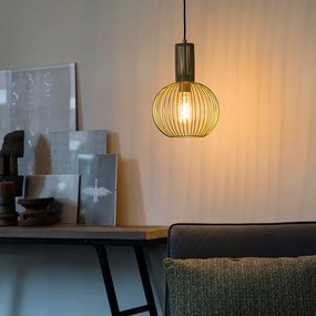 Дизайнерски висящ аплик златен - Wire Whisk