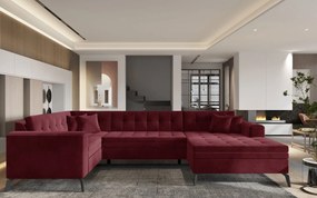 Ъглов диван Lanvin plus-Right-Bordeau