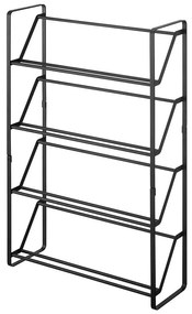 Черна етажерка за обувки с 4 нива Frame - YAMAZAKI