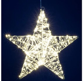 LED коледна декорация 320xLED/230V 45 cm топла бяла звезда