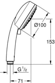 Ръчен душ Grohe New Tempesta Cosmo
