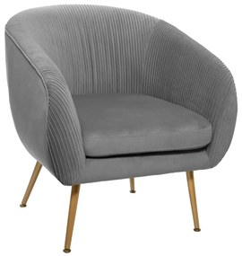 Кресло atmosphera Solaro, Велур - Сив