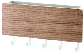 Бял стенен стелаж за ключове Rin - YAMAZAKI