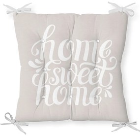 Възглавница за сядане от памучна смес Home Sweet Home, 36 x 36 cm - Minimalist Cushion Covers