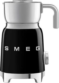 Уред за разпенване на мляко Smeg MFF11BLEU, 500 W, 600 мл, 8 програми, Подвижна кана, Автоматично изключване, Черен