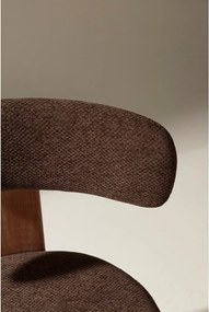 Кафяви тапицирани трапезни столове в комплект 2 бр. Nadia – MOME