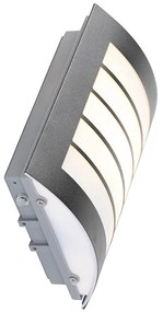 Външна стенна лампа черна IP44 с датчик за здрач - Miro