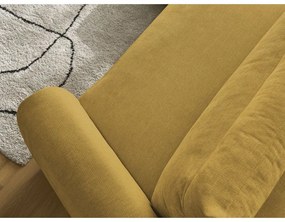 Ъглов диван в цвят жълта охра Aden – Bobochic Paris