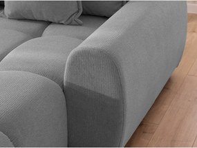 Сив ъглов диван (десен ъгъл) Albane – Ropez