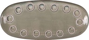 Плато овал LA MEDITERRANEA Almudena Gray, 33x15 cm, порцелан