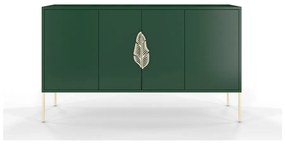 Тъмнозелен скрин с чекмеджета Merlin - Skandica