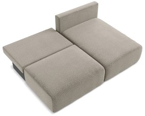 Бежов разтегателен ъглов диван с място за съхранение (десен ъгъл) Kalena – Makamii