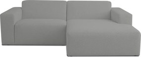 Сив ъглов диван от букле (десен ъгъл) Roxy – Scandic