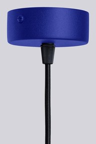 Синьо висящо осветително тяло със стъклен абажур Orbital – Sollux