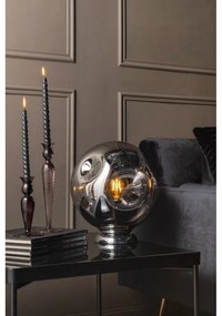 Свещник от сиво стъкло, височина 17 cm Swirl - PT LIVING