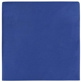 Тъмносиньо памучно спално бельо от сатен за единично легло 140x200 cm - Mijolnir