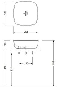 Умивалник Serel II-White