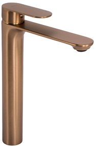 Смесител за мивка Rea Drop Brush Copper High