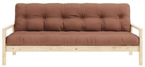 Оранжево-кафяв разтегателен диван 205 cm Knob - Karup Design