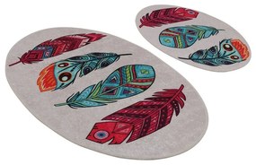 Килими за баня в комплект от 2 бр. 60x100 cm Feather – Foutastic