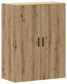 857293 vidaXL Стенни шкафове, дъб артизан, 69,5x34x90 см