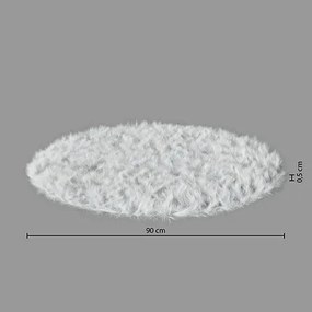 Детски килим atmosphera Fur, Бял, 90 cm